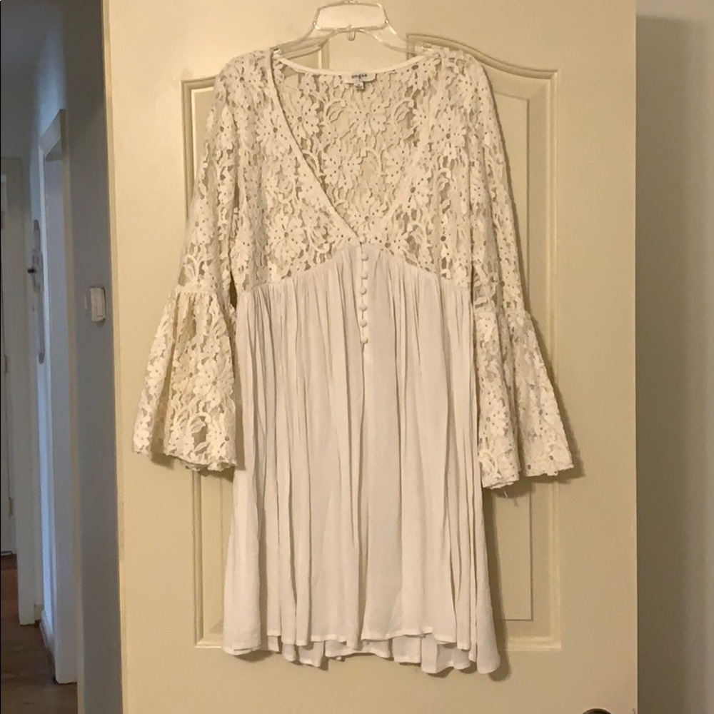 Umgee Off White Lace Tunic